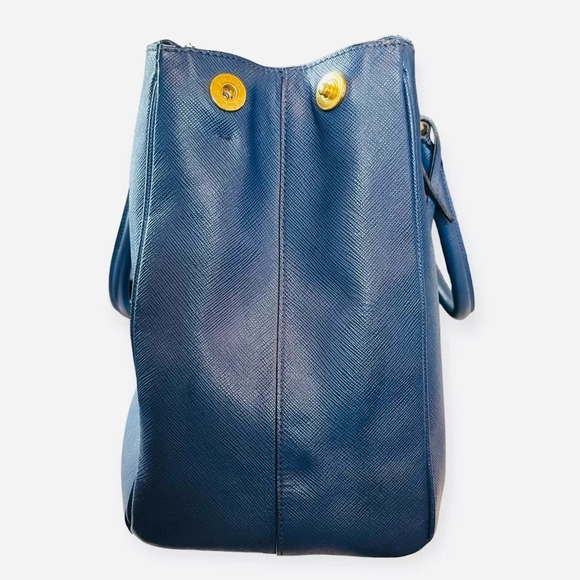 PRADA Galleria Lux Large Saffiano Double Zip Satchel Tote - Picture 11 of 16